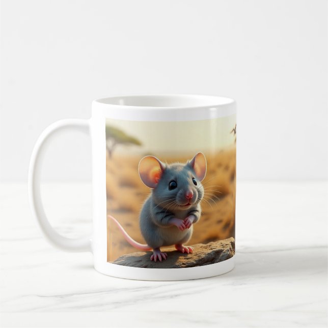 Cute Mouse Mug – Adorable Ceramic Coffee Cup  Kaffeetasse (Links)