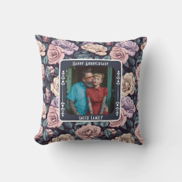 Cute Mr And Mrs Vow Renewal Throw Pillow Kissen