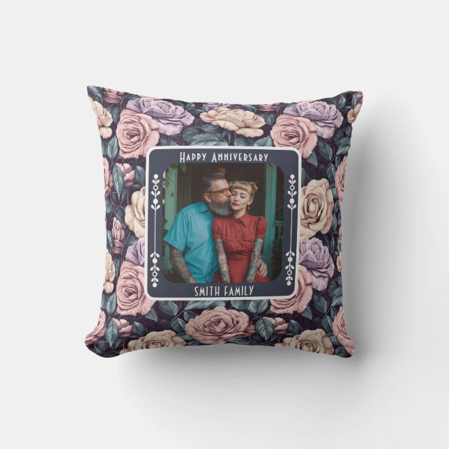 Cute Mr And Mrs Vow Renewal Throw Pillow  Kissen (Vorderseite)