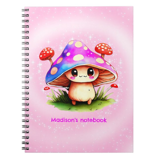 Cute Mushroom   Notizblock (Vorderseite)