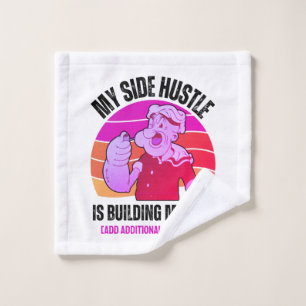 Cute My Side Hustle ist Building Muscle Gym Waschlappen