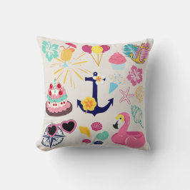 Cute Nautical Birthday Kissen