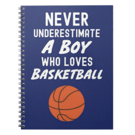 Cute Navy Blue Basketball Gifts For Baby Boy Lover Notizblock