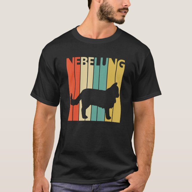 Cute Nebelung Cat T-Shirt (Vorderseite)