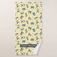 Cute Ninja Motif Vert Bleu Orange Jaune