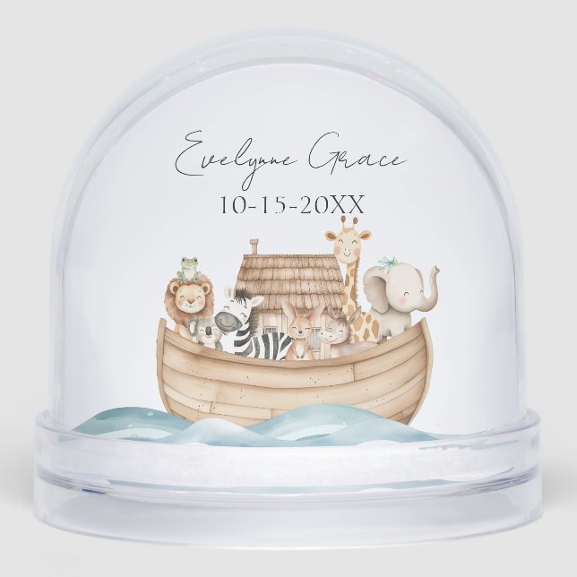 Cute Noah's Ark with Custom Baby Name (Avant)