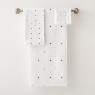 Cute Noir blanc minuscule pois élégant motif