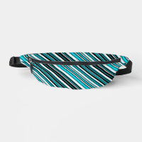 Cute noir blanc rayures aqua Coque-Mate iPhone cas