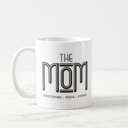 Cute Noir Blanc Type Personnalisé Maman Mug