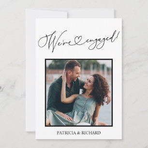 Cute Nous sommes engagés Faire-part Fiançailles Ph