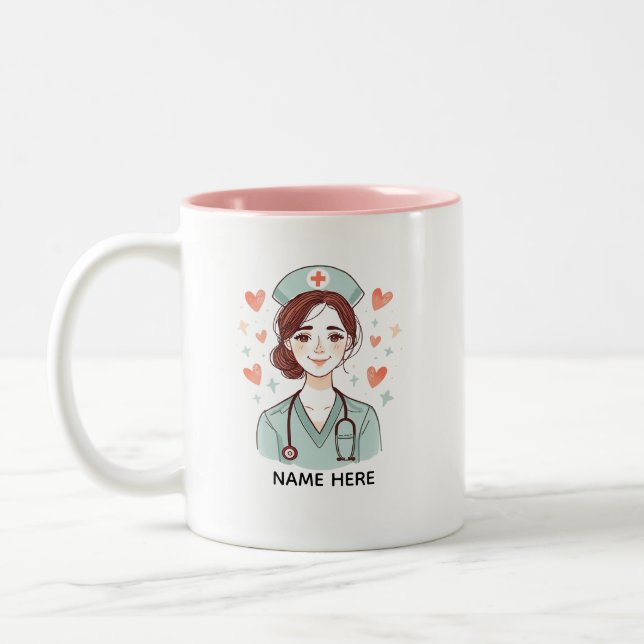 Cute Nurse Coffee Mug Gift (Gauche)