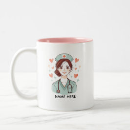 Cute Nurse Coffee Mug Gift Zweifarbige Tasse