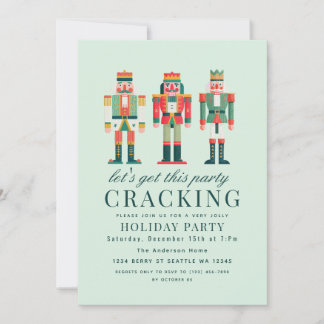 Cute Nutcracker Christmas Holiday Party Einladung