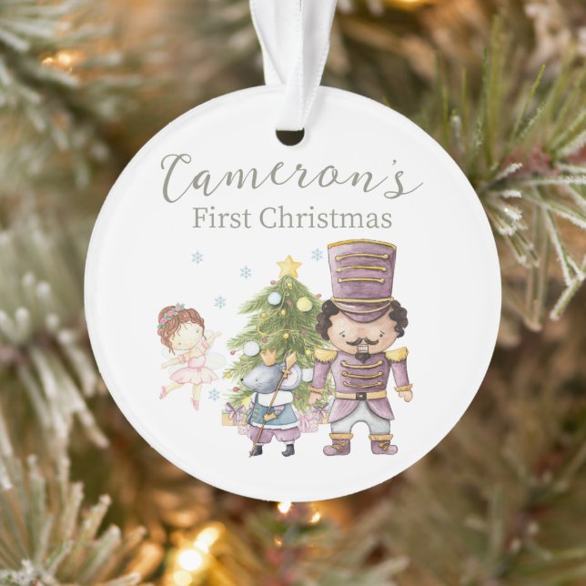 Cute Nutcracker Noël Photo personnalisée (Arbre)