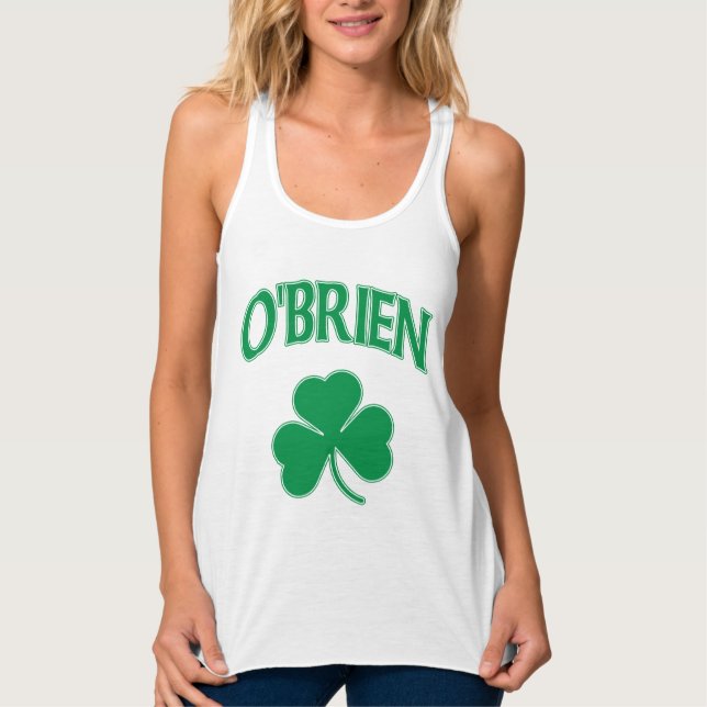 Cute O'brien Irish Shamrock Tank Top (Vorderseite)