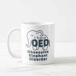 Cute Obsessive Elefant Disorder Kaffeetasse