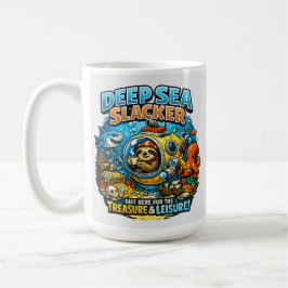 Cute Ocean Adventure Humor, Funny Sloth Diving art Kaffeetasse