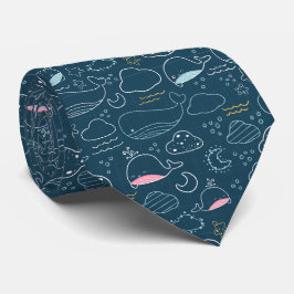 Cute Océan Créatures Cravate de la vie marine