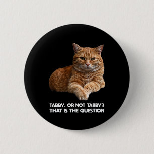 Cute Orange Cat Button