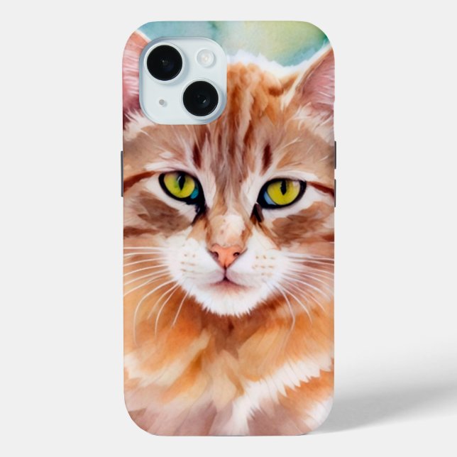 Cute Orange Cat Case-Mate iPhone Hülle (Rückseite)