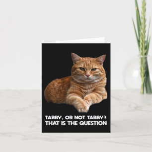 Cute Orange Cat Karte