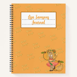Cute Orange Chibi Journal Notizbuch