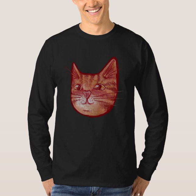 Cute orange kitty cat T-Shirt (Vorderseite)