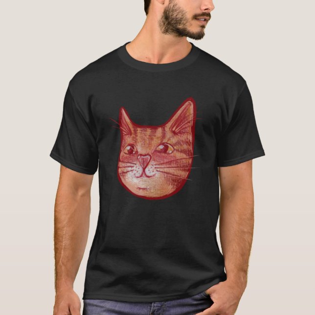 Cute orange kitty cat T-Shirt (Vorderseite)