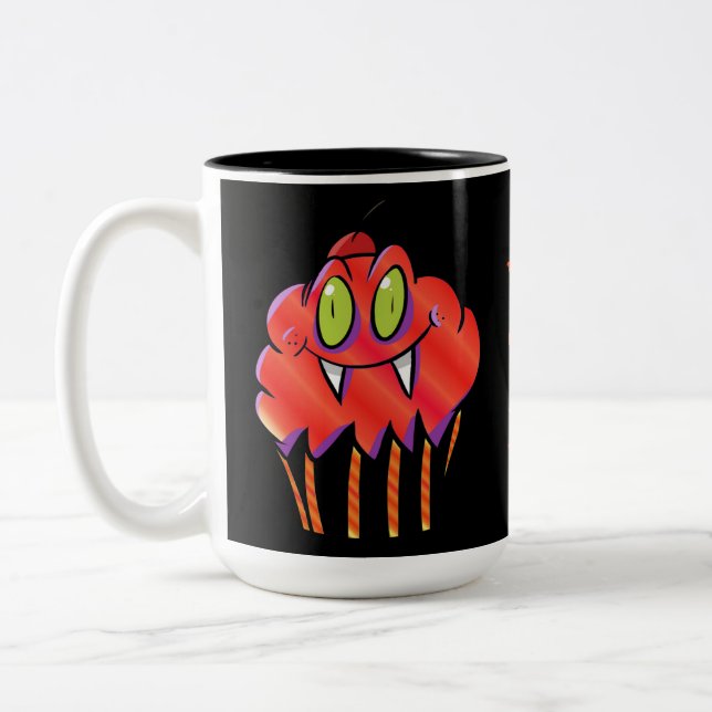 Cute Orange Vampire Mug (Gauche)
