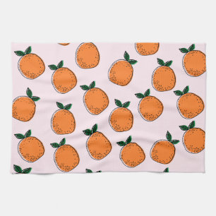 Cute Oranges Serviette de cuisine