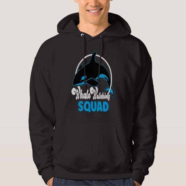 Cute orca whale watching Squad Hoodie (Vorderseite)