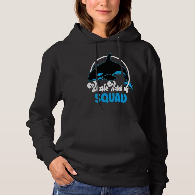 Cute orca whale watching Squad Hoodie (Vorderseite)