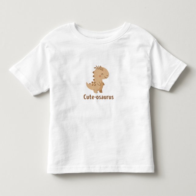 Cute-osaurus – Adorable Dinosaur Kleinkind T-shirt (Vorderseite)