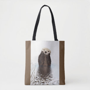 Cute Otter Wildlife Image Tasche