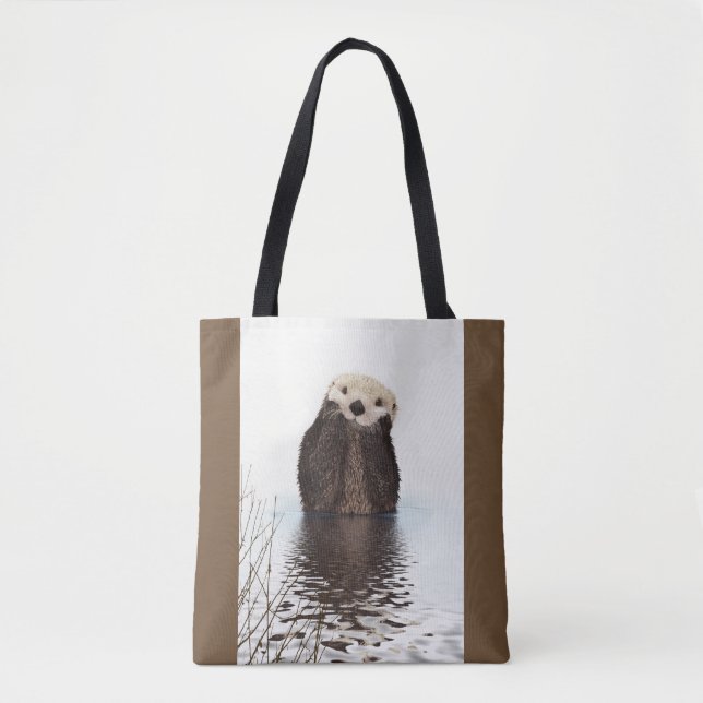 Cute Otter Wildlife Image Tasche (Vorderseite)