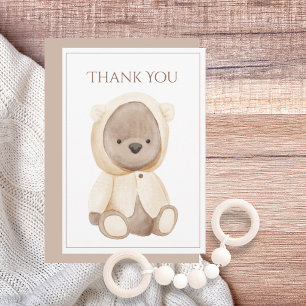 Cute ours Teddy Carte de remerciements simple