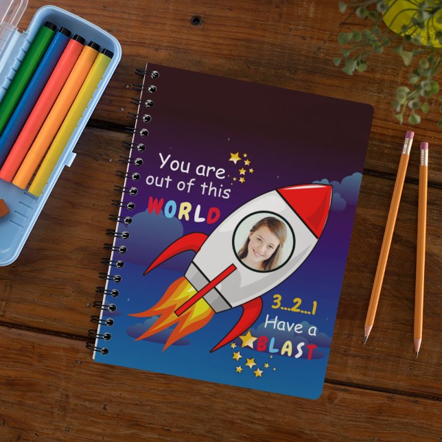 Cute Outer Space Rocket Ship Blast Off Birthday (Créateur téléchargé)