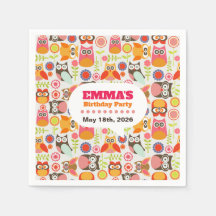 Cute Owl Birthday Invitation Hoot Hooray Birthday
