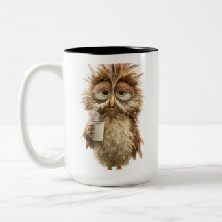 Cute Owl Illustration Mug | Adorable Woodland Bird