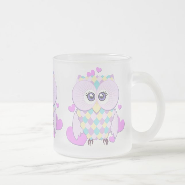 Cute Owl Mattglastasse (Rechts)