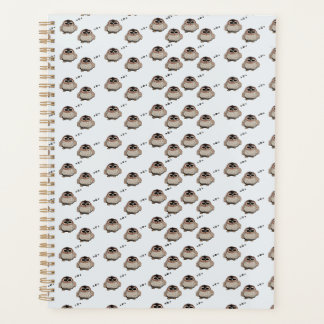 Cute Owl Pattern Pencil Sketch Planner Planer