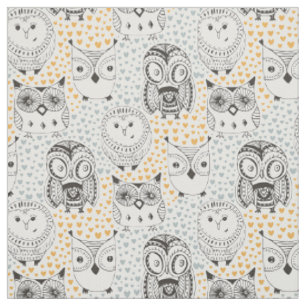 Cute Owl tissu Motif