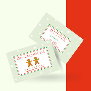 Cute pain d'épices Hommes - Certificat cadeau de N