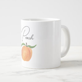 Cute Painted Peach Fruit Illustration  Jumbo-Tasse