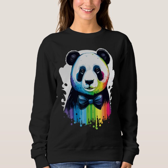 Cute Panda  Animal on Panda 2 Sweatshirt (Vorderseite)