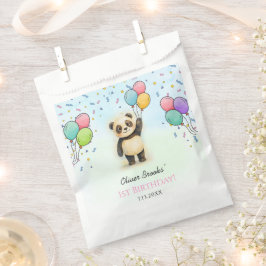 Cute Panda Balloon 1st Birthday Party Goody Geschenktütchen