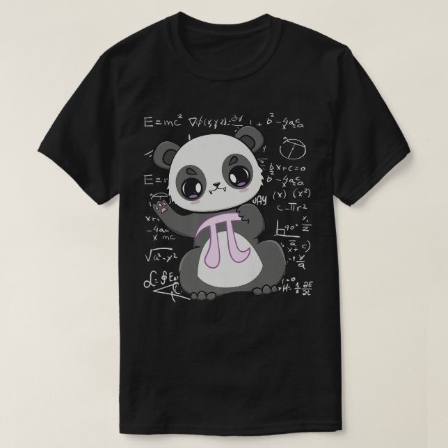 Cute Panda Bear And 3  T-Shirt (Design vorne)