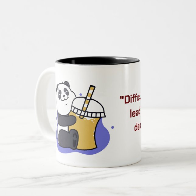 Cute Panda café Mug (Devant gauche)