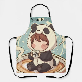 Cute Panda Coffee Kitchen Chef Apron Schürze