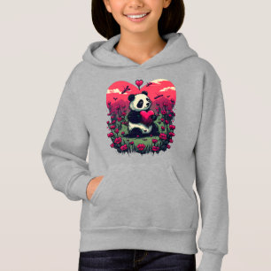 Cute Panda Holding Heart - cadeau de la Saint-Vale